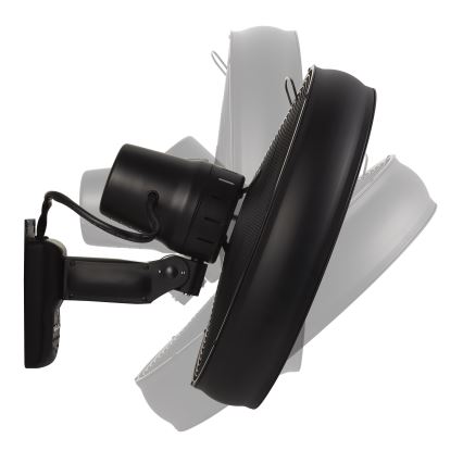 Lucci air 213124 - Настенный вентилятор BREEZE 55W/230V черный + дистанционное управление