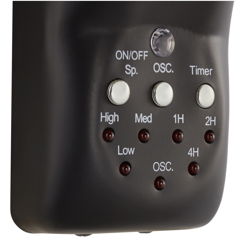 Lucci air 213124 - Настінний вентилятор BREEZE 55W/230V чорний + пульт дистанційного керування