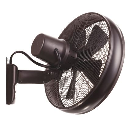 Lucci air 213125 - Настенный вентилятор BREEZE 55W/230V черный/коричневый + дистанционное управление