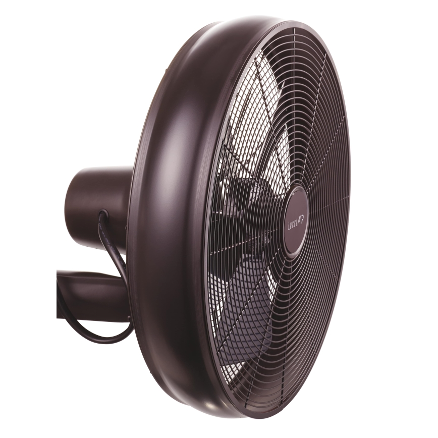 Lucci air 213125 - Настенный вентилятор BREEZE 55W/230V черный/коричневый + дистанционное управление