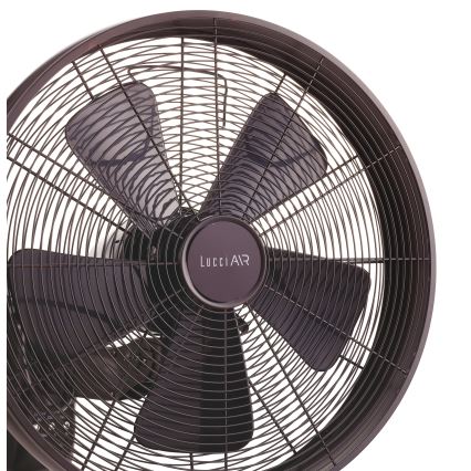 Lucci air 213125 - Настенный вентилятор BREEZE 55W/230V черный/коричневый + дистанционное управление