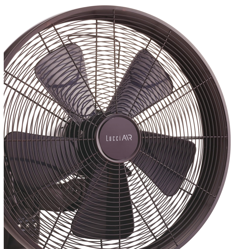 Lucci air 213125 - Настенный вентилятор BREEZE 55W/230V черный/коричневый + дистанционное управление