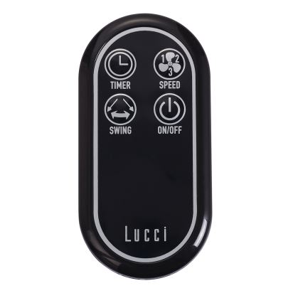 Lucci air 213125 - Настенный вентилятор BREEZE 55W/230V черный/коричневый + дистанционное управление