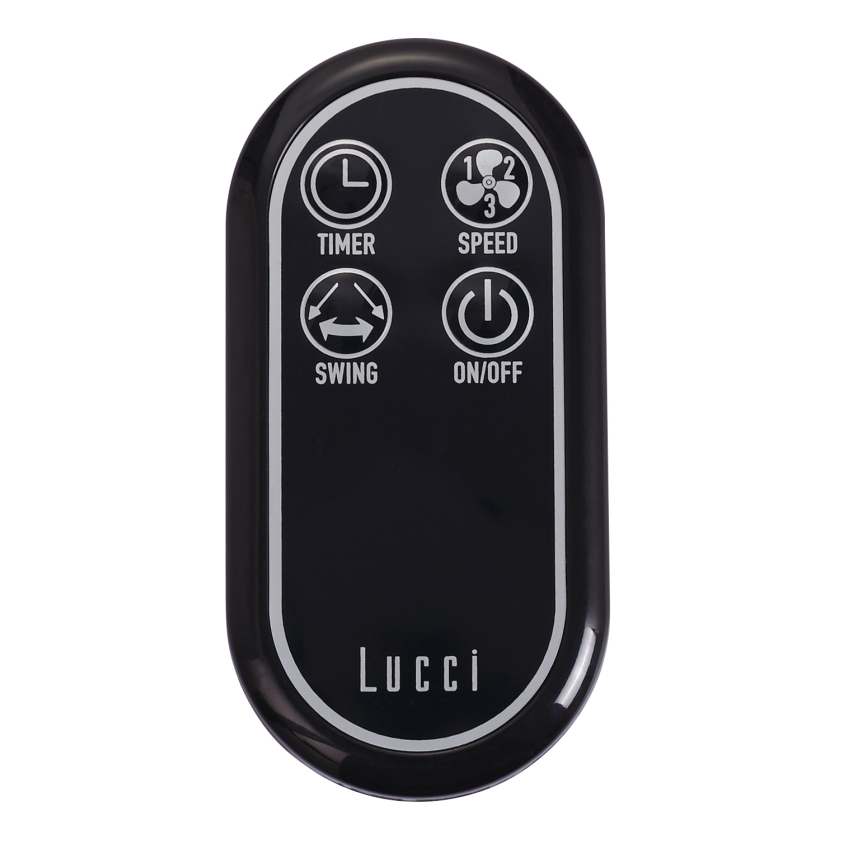 Lucci air 213125 - Настенный вентилятор BREEZE 55W/230V черный/коричневый + дистанционное управление