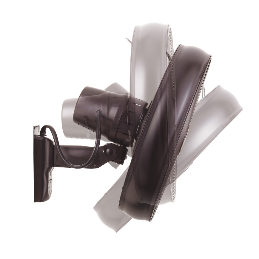 Lucci air 213125 - Настінний вентилятор BREEZE 55W/230V чорний/коричневий + пульт дистанційного керування