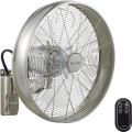 Lucci air 213126 - Настінний вентилятор BREEZE 55W/230V матовий хром + пульт дистанційного керування