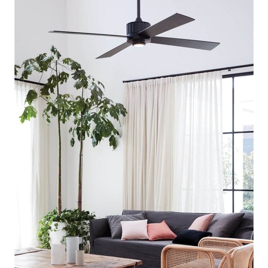 Lucci air 213170 - Светодиодный потолочный вентилятор NEWPORT венге/коричневый + дистанционное управление