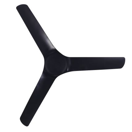 Lucci Air 21321649 - Потолочный вентилятор ABYSS диаметр 142 см IP66 черный + дистанционное управление