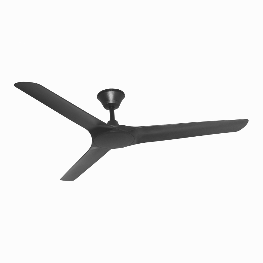 Lucci Air 21321649 - Потолочный вентилятор ABYSS диаметр 142 см IP66 черный + дистанционное управление