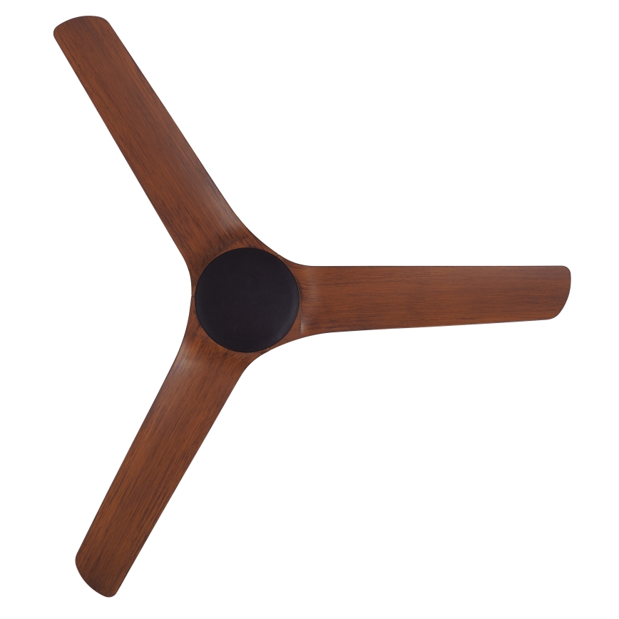 Lucci Air 21321749 - Потолочный вентилятор ABYSS диаметр 142 см IP66 коричневый + дистанционное управление