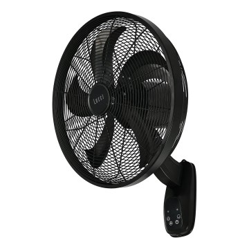 Lucci Air 21326749 - Настенный вентилятор GLIDE 36W/230V диаметр 45 см черный + пульт дистанционного управления