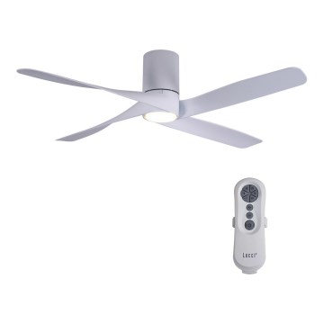 Lucci air 213350 - Стельовий LED вентилятор з регулюванням яскравості RIVIERA 1xGX53/12W/230V білий + дистанційне керування