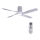 Lucci air 213350 - Стельовий LED вентилятор з регулюванням яскравості RIVIERA 1xGX53/12W/230V білий + дистанційне керування