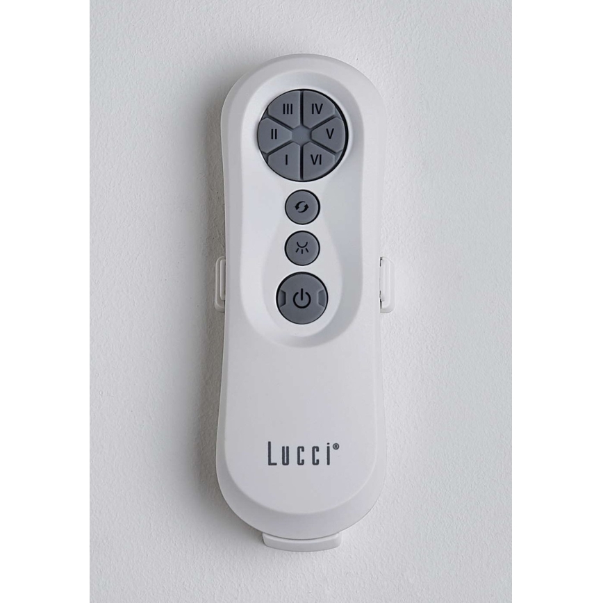 Lucci air 213351 - Светодиодный потолочный вентилятор с регулированием яркости RIVIERA 1xGX53/12W/230V черный + дистанционное управление