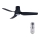 Lucci air 213354 - Стельовий LED вентилятор з регулюванням яскравості NAUTICA 1xGX53/12W/230V чорний + пульт дистанційного керування
