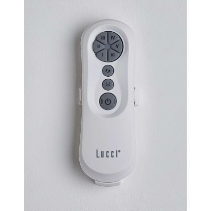 Lucci air 213355 - Светодиодный потолочный вентилятор с регулированием яркости NAUTICA 1xGX53/12W/230V коричневый/блестящий хром + дистанционное управление