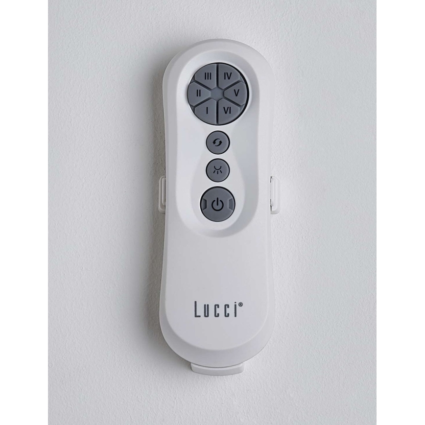Lucci air 213355 - Светодиодный потолочный вентилятор с регулированием яркости NAUTICA 1xGX53/12W/230V коричневый/блестящий хром + дистанционное управление