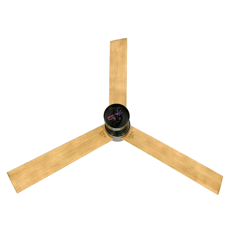 Lucci air 21610449 - Светодиодный потолочный вентилятор с регулированием яркости CLIMATE 1xGX53/12W/230V коричневый/блестящий хром + дистанционное управление