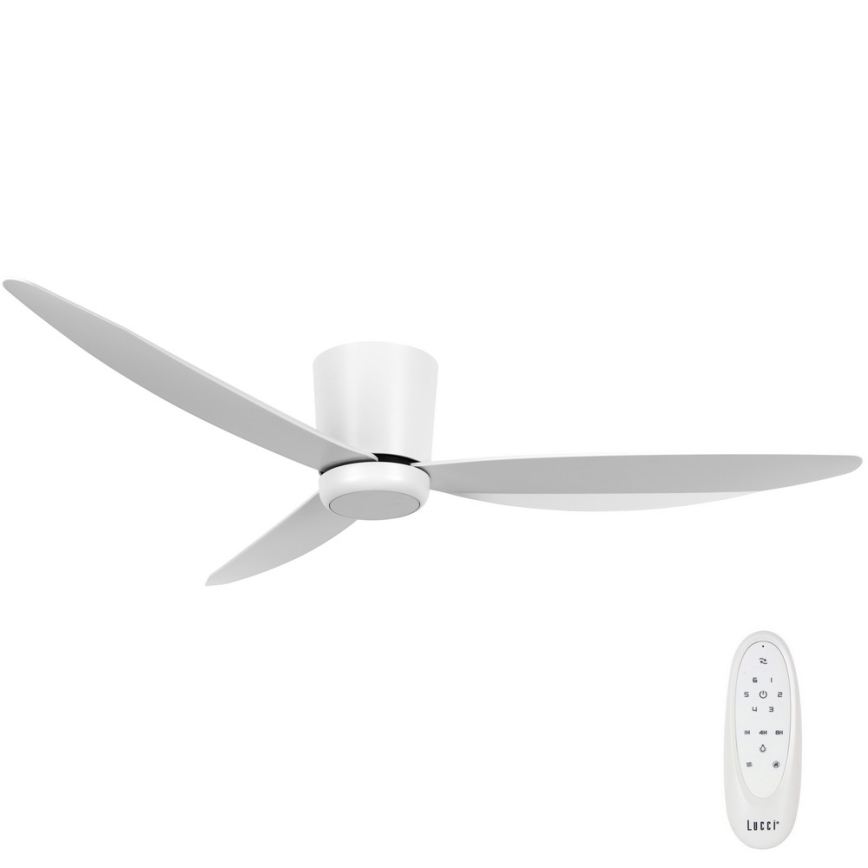 Lucci air 21610649 - Светодиодный потолочный вентилятор с регулированием яркости ARRAY 1xGX53/12W/230V белый + дистанционное управление