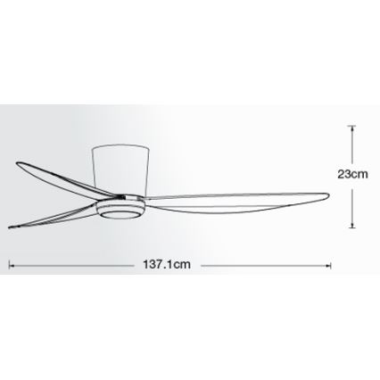 Lucci air 21610749 - Світлодіодний стельовий вентилятор з регулюванням яскравості ARRAY 1xGX53/12W/230V чорний + пульт дистанційного керування