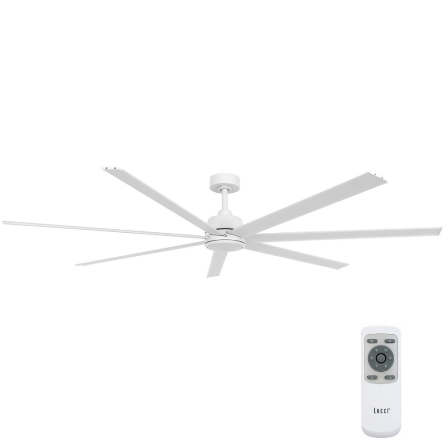 Lucci air 21610849 - Стельовий вентилятор ATLANTA 1xGX53/12W/230V білий + пульт дистанційного керування