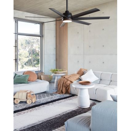 Lucci air 21610949 - Потолочный вентилятор ATLANTA 1xGX53/12W/230V черный + дистанционное управление