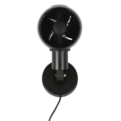 Lucci Air 21612649 - Настінний вентилятор JET 32W/230V чорний + пульт дистанційного керування