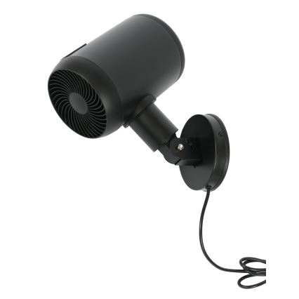 Lucci Air 21612649 - Настінний вентилятор JET 32W/230V чорний + пульт дистанційного керування