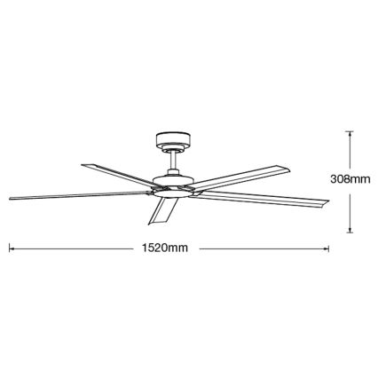 Lucci air 21616049 - Потолочный вентилятор MONZA IP55 белый + дистанционное управление