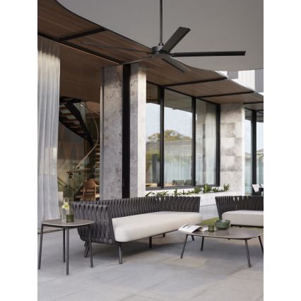 Lucci air 21616149 - Потолочный вентилятор MONZA IP55 черный + пульт дистанционного управления