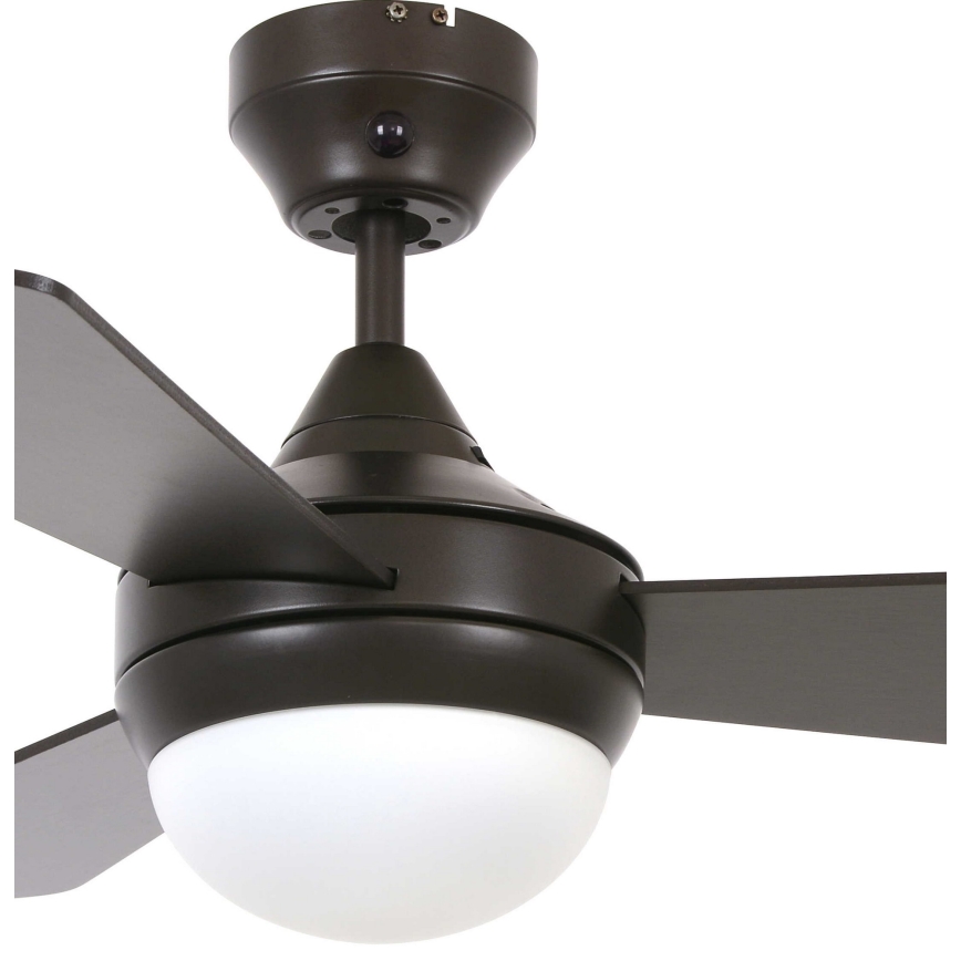 Lucci Air 512311 - Потолочный вентилятор AIRLIE HUGGER 2xE27/15W/230V дерево/коричневый + дистанционное управление