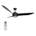 Lucci air 512910 - Светодиодный потолочный вентилятор AIRFUSION NORDIC LED/20W/230V черный + дистанционное управление