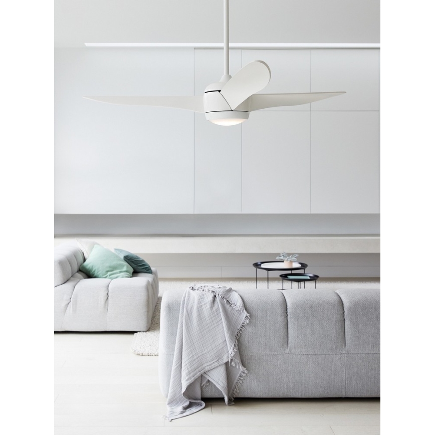 Lucci air 512911 - Светодиодный потолочный вентилятор AIRFUSION NORDIC LED/20W/230V дерево/белый + дистанционное управление