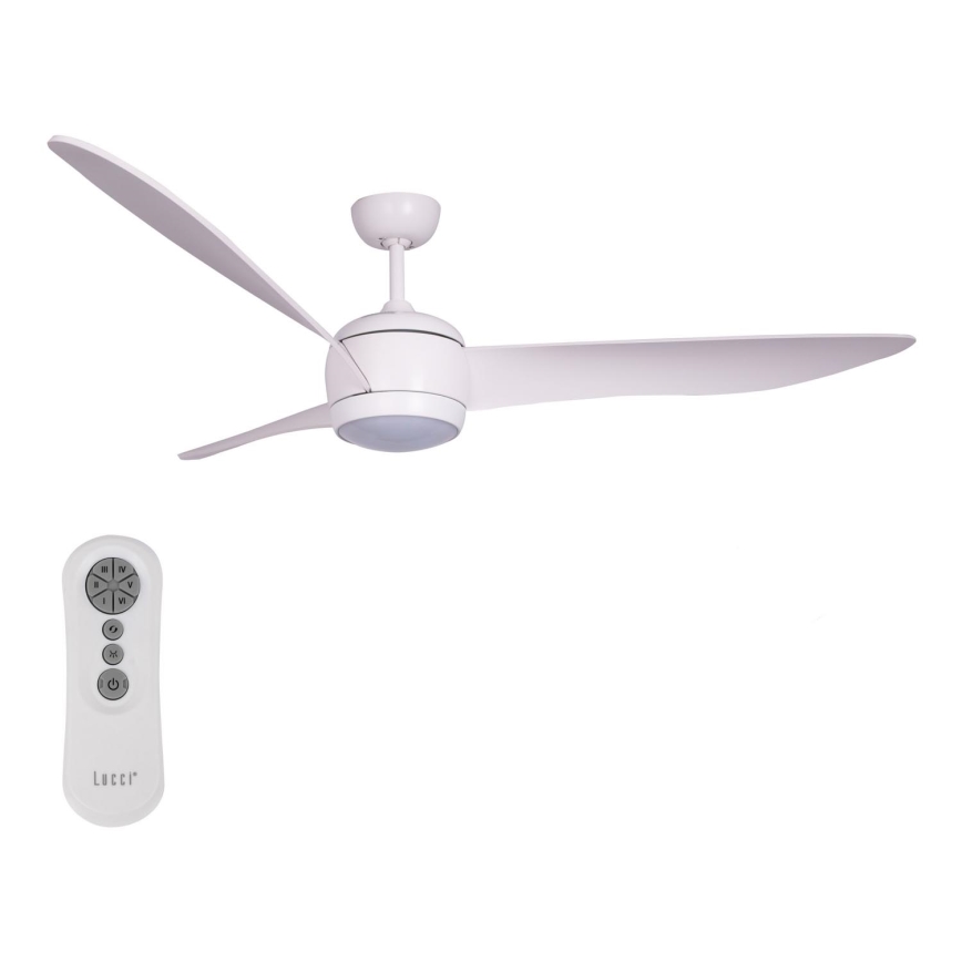 Lucci air 512911 - Светодиодный потолочный вентилятор AIRFUSION NORDIC LED/20W/230V дерево/белый + дистанционное управление