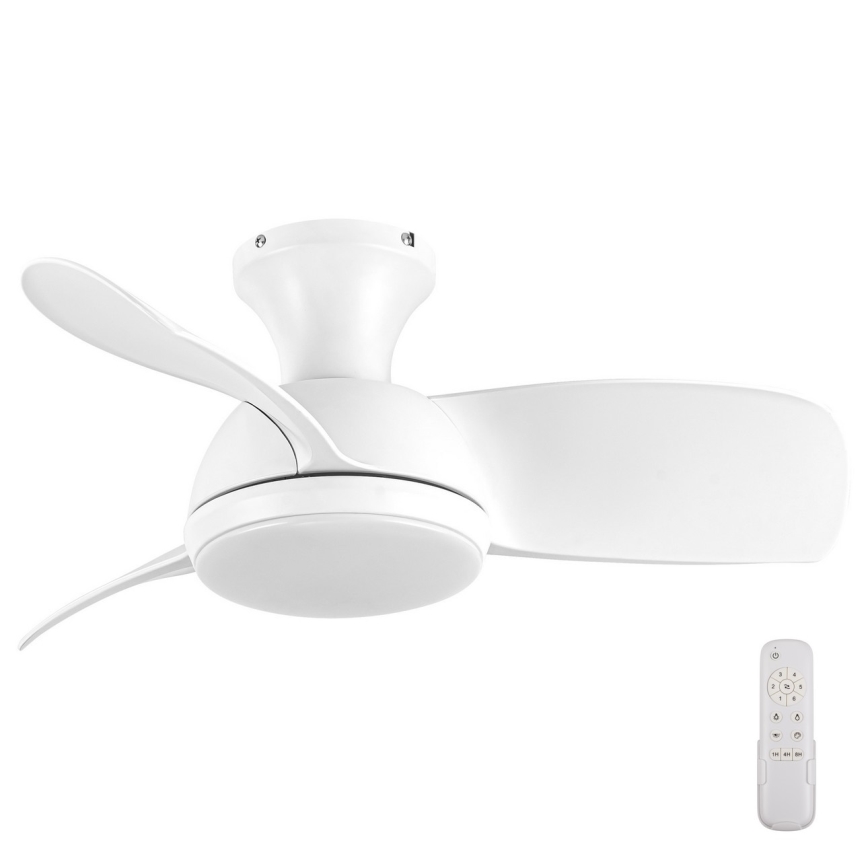 Lucci air 513071 - Светодиодный потолочный вентилятор с регулированием яркости SYROS LED/18W/230V 3000/4000/6000K белый + дистанционное управление