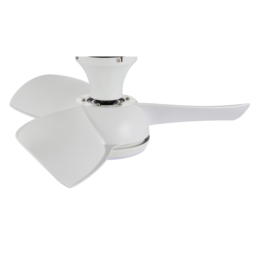 Lucci air 513071 - Светодиодный потолочный вентилятор с регулированием яркости SYROS LED/18W/230V 3000/4000/6000K белый + дистанционное управление