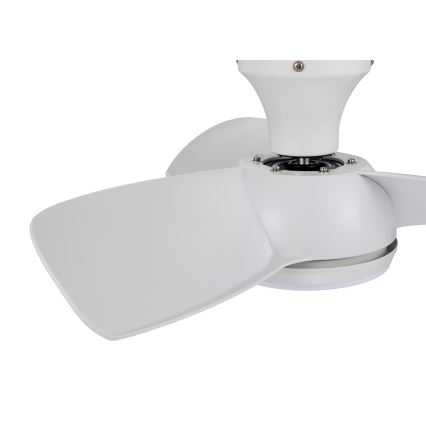 Lucci air 513071 - Светодиодный потолочный вентилятор с регулированием яркости SYROS LED/18W/230V 3000/4000/6000K белый + дистанционное управление
