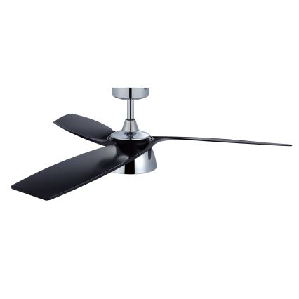 Lucci air 513072 - Светодиодный потолочный вентилятор с регулированием яркости BRONX LED/18W/230V 3000/4000/6000K черный/блестящий хром + дистанционное управление
