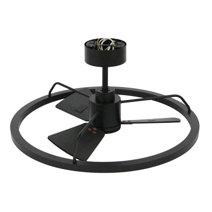 Lucci Air 516124 - Светодиодный потолочный вентилятор с регулированием яркости CESSNA LED/36W/230V 3000/4000/5000K черный + дистанционное управление