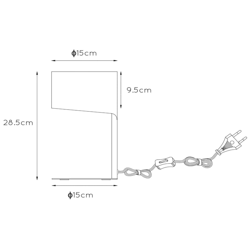 Lucide 45504/01/30 - Настільна лампа KNULLE 1xE14/40W/230V
