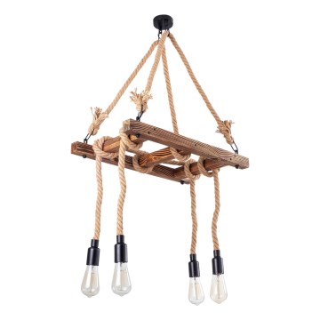 Lumina suspendată EREBOS 4xE27/40W/230V, maro