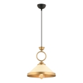 Lumina suspendată MONZA 1xE27/40W/230V, diametru 30 cm, crem/bronz
