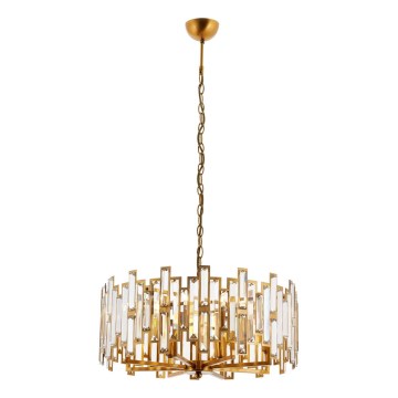 Lustr CRYSTALLINE pe lanț 6xE14/40W/230V cu cupru
