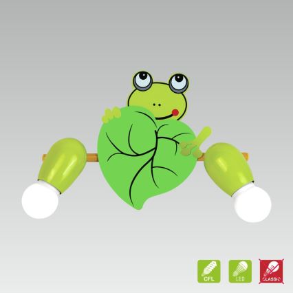 LUXERA 28018 - Детский точечный светильник FLOPS 2xE14/9W/230V