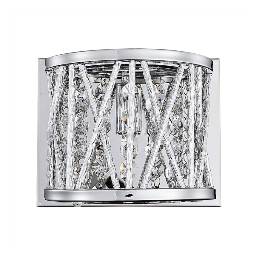 LUXERA 46063 - Настінний світильник STIXX 1xG9/33W/230V срібний