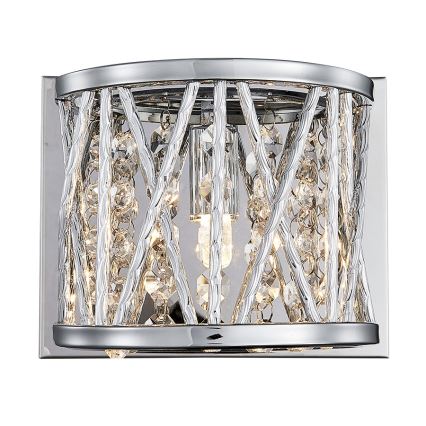 LUXERA 46063 - Настінний світильник STIXX 1xG9/33W/230V срібний