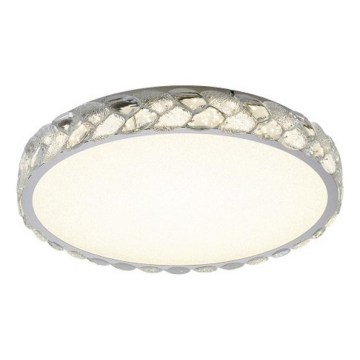 LUXERA 46154 - потолочный светильник LED LARUNA, 43 Вт, 230 В, 4000 К, диаметр 60 см, матовый хром