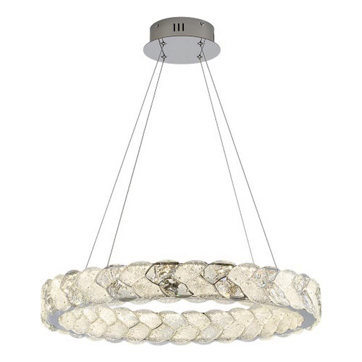 LUXERA 46156 - Светодиодная люстра на тросе LARUNA LED/38W/230V 4000K матовый хром