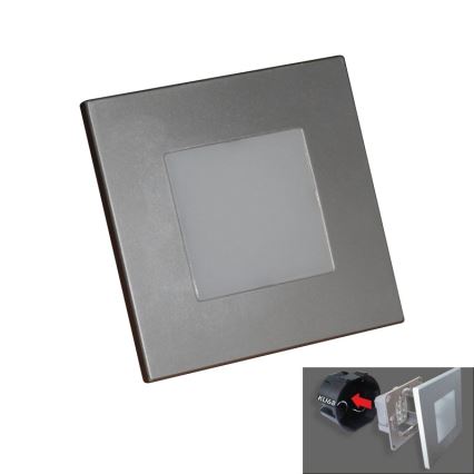 LUXERA 48302 - Настінна LED підсвітка сходів 16xLED/1W/230V