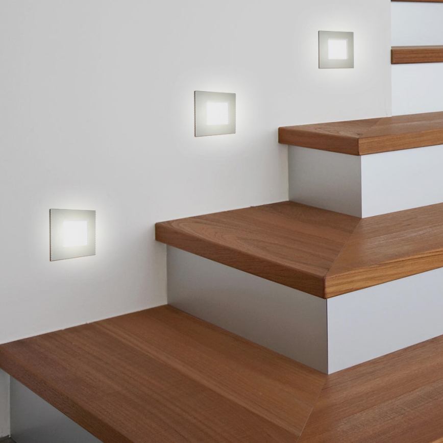 LUXERA 48302 - Настінна LED підсвітка сходів 16xLED/1W/230V